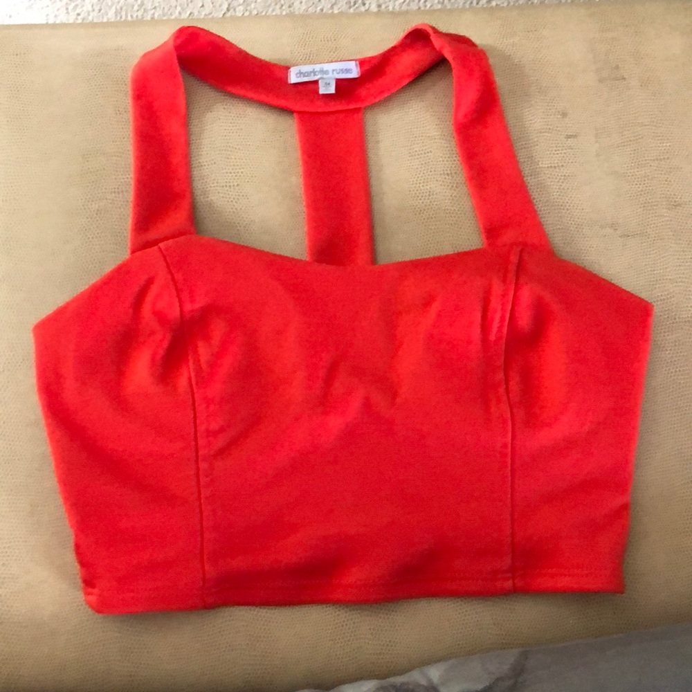 RED/ORANGE CROP TOP